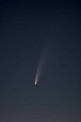 Komet C/2020 F3 NEOWISE am Morgen des 10.7.2020