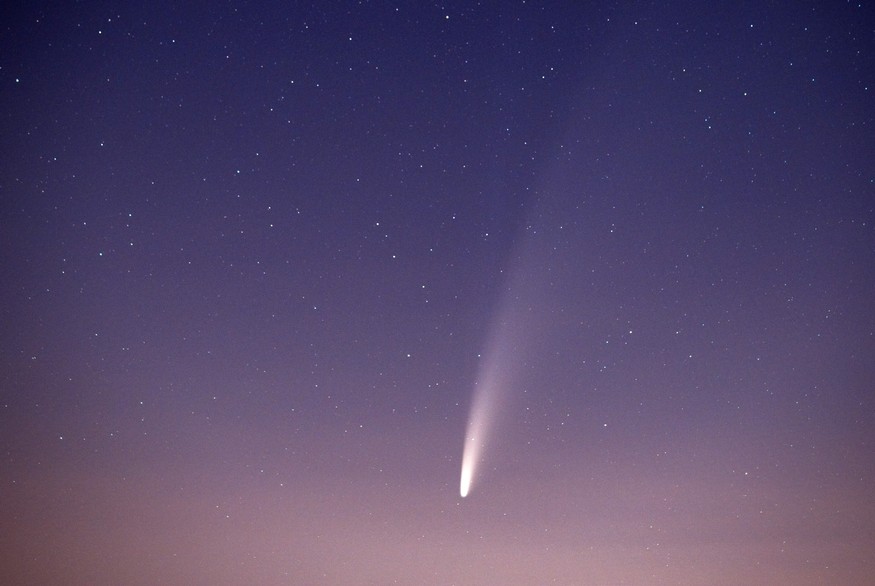 Komet C/2020 F3 NEOWISE am Morgen des 12.7.2020